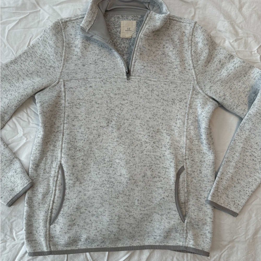 Thread & Supply Gray Quarter-Zip Sweatshirt